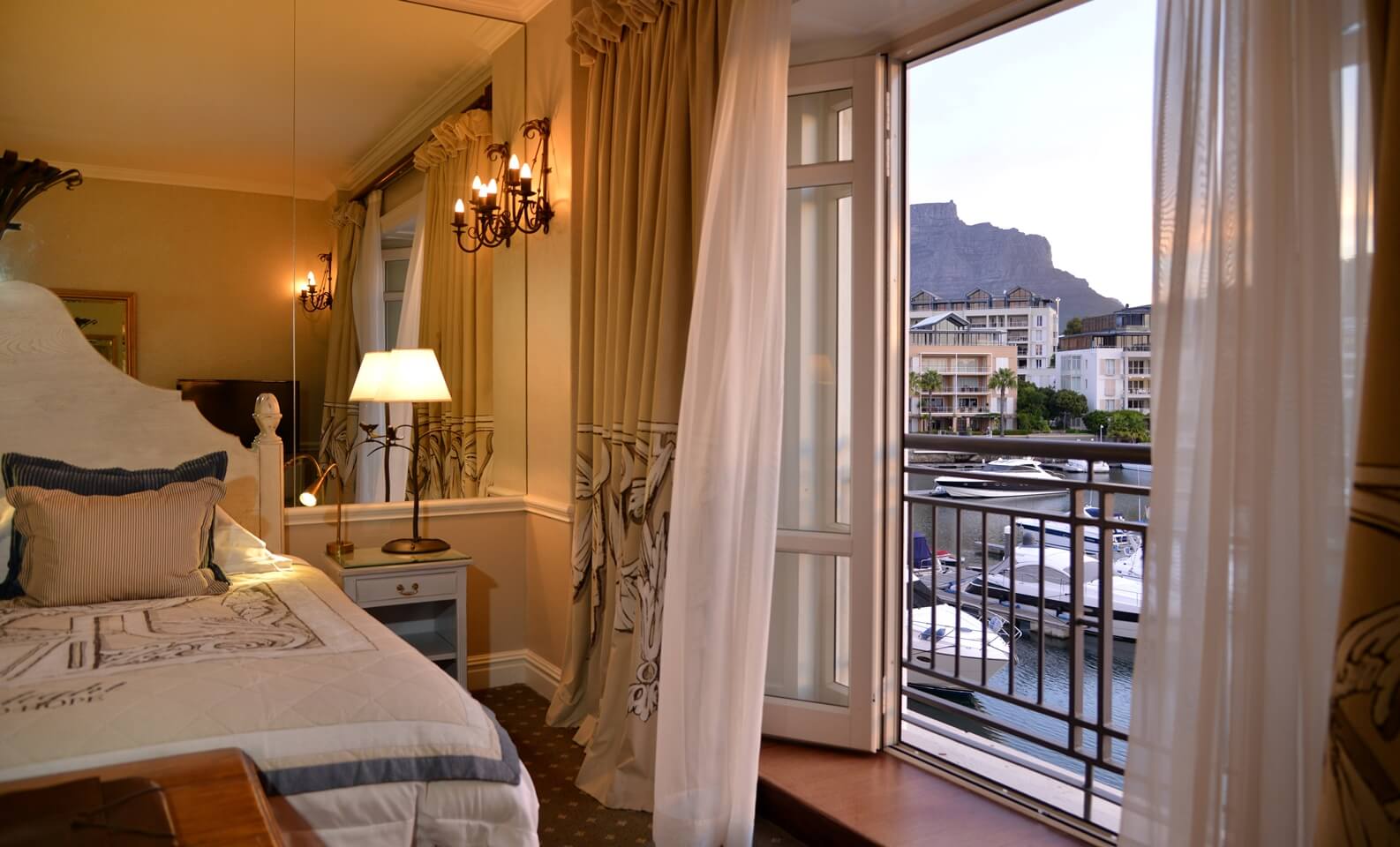 Table Mountain Facing Room at Cape Grace Hotel