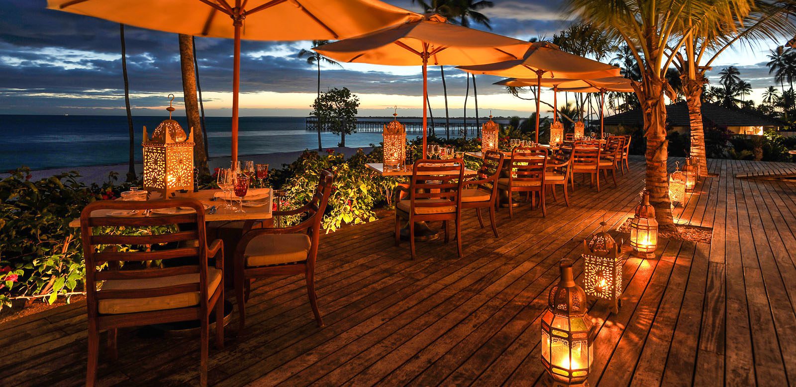 The Residence Zanzibar Outdoor Dining Deck