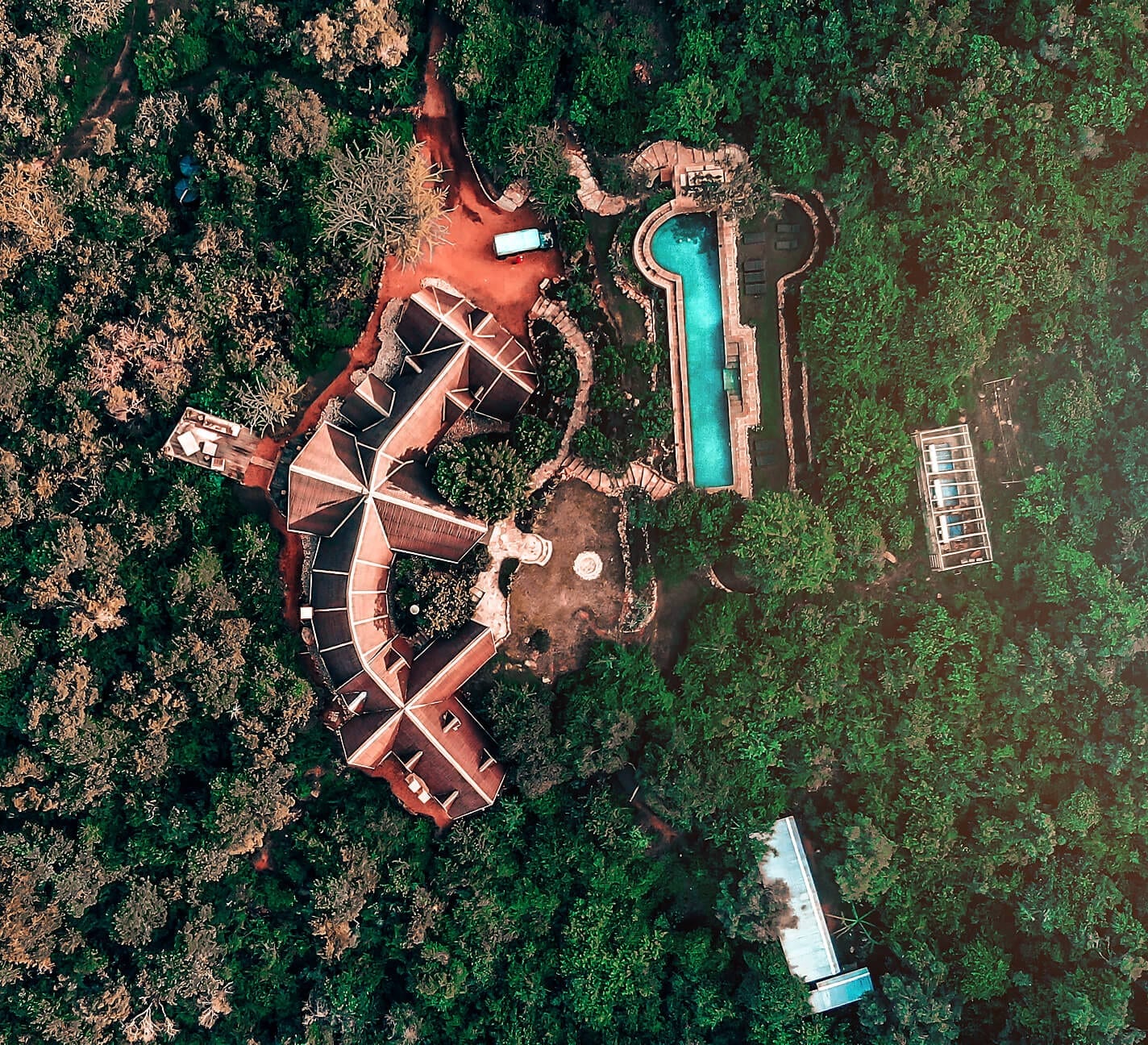 Aerial View of Cottars Bush Camp
