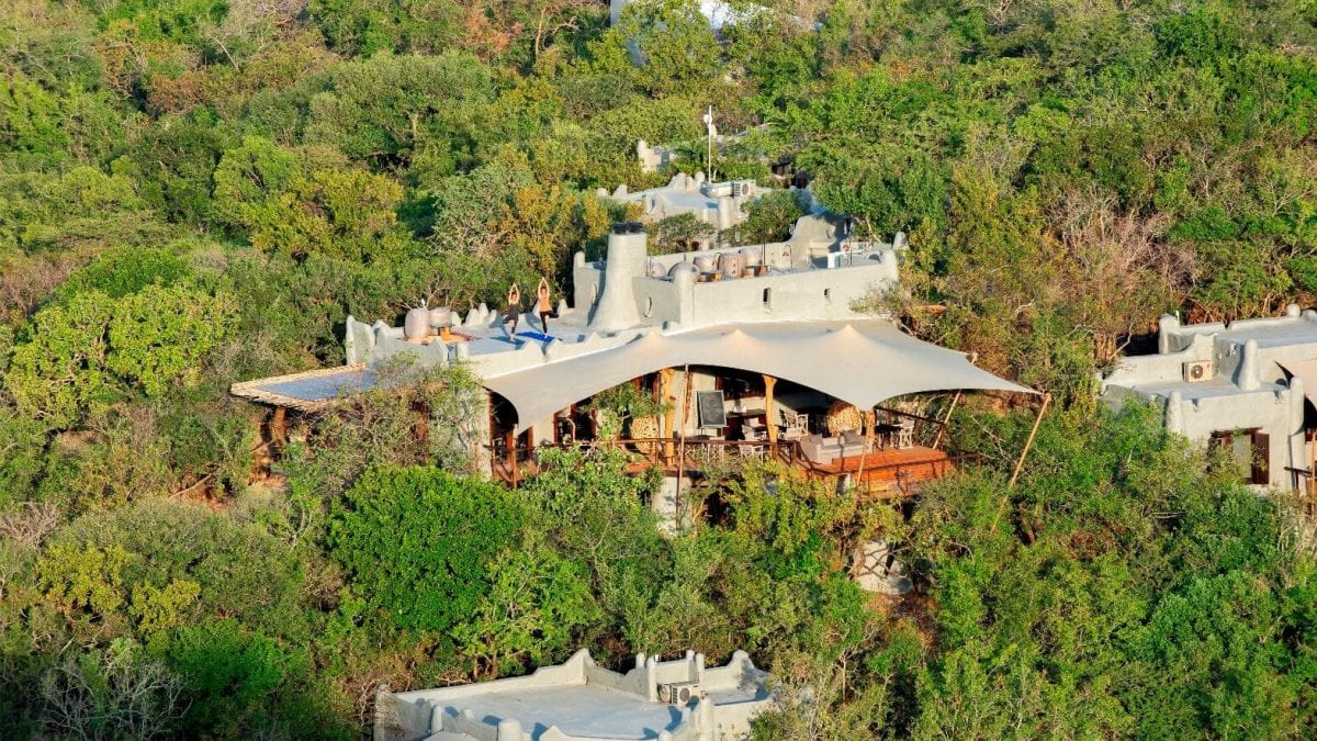 Aerial view of Phinda Rock Lodge