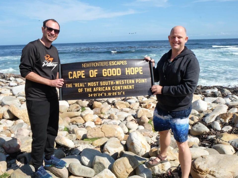 Clyde Beaty and Rob Morley the Tailormade Africa Directors at Cape of Good Hope Cape Town