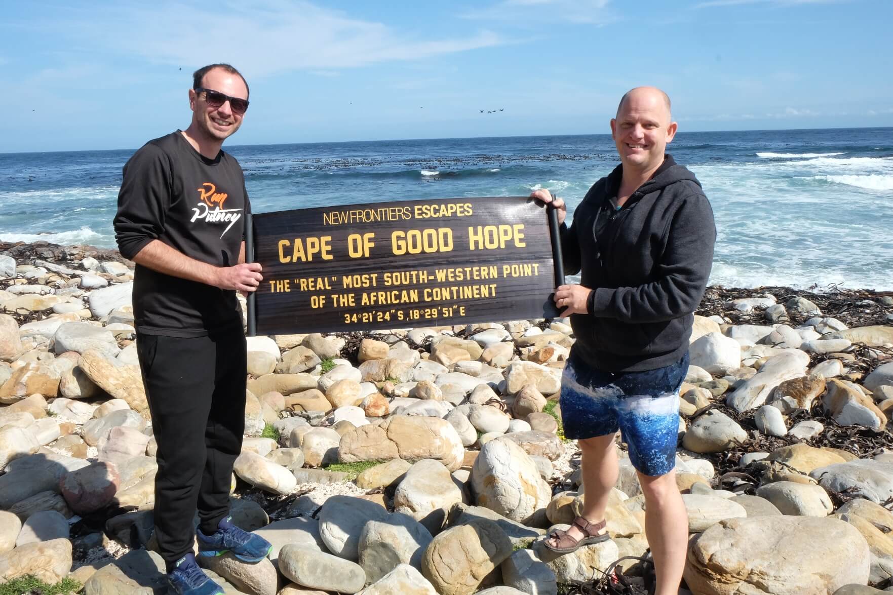 Clyde Beaty and Rob Morley the Tailormade Africa Directors at Cape of Good Hope Cape Town