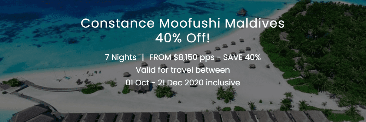 Constance Moofushi Maldives Special Offer