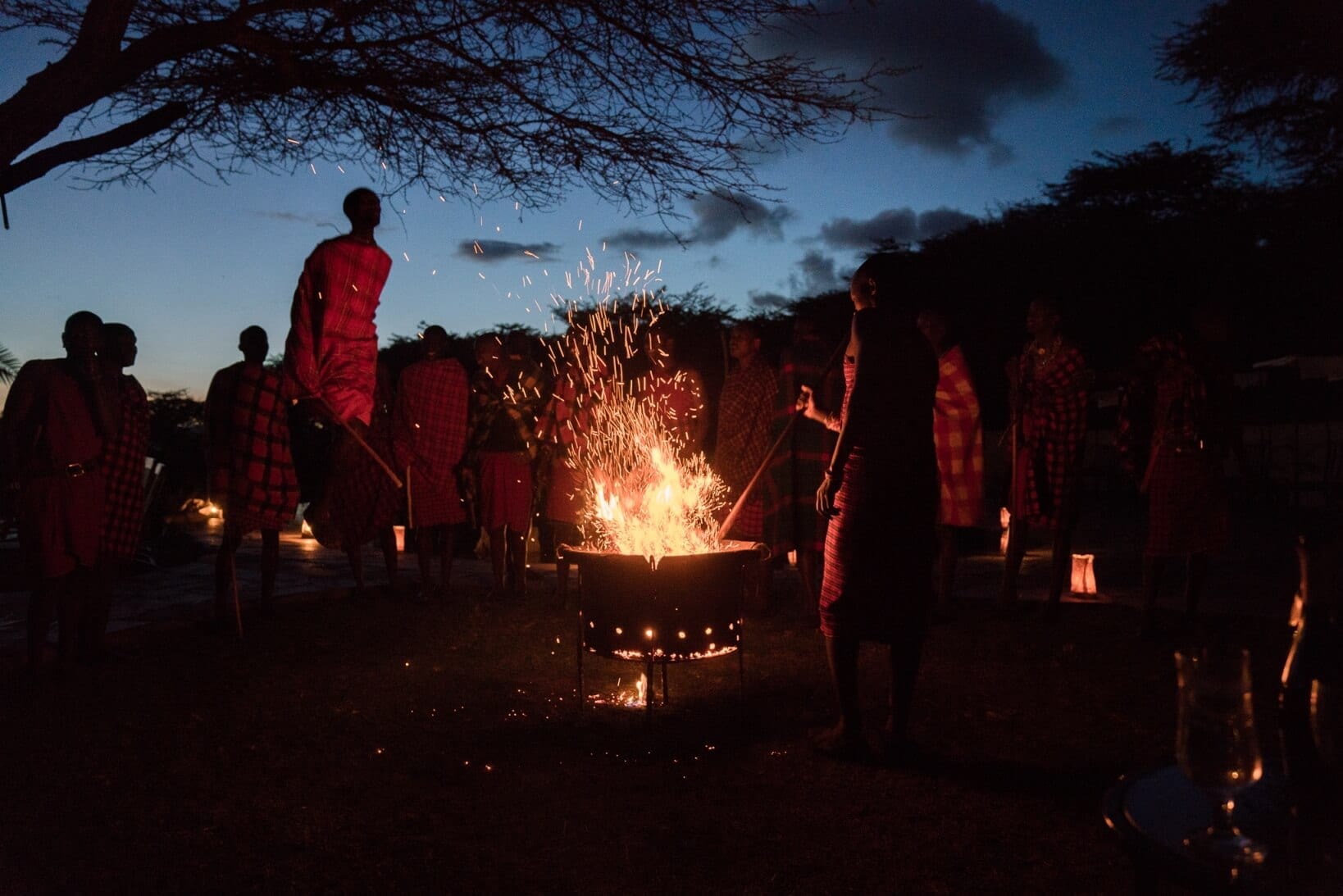 Cottars Bush Camp Masai Warrior Dancing