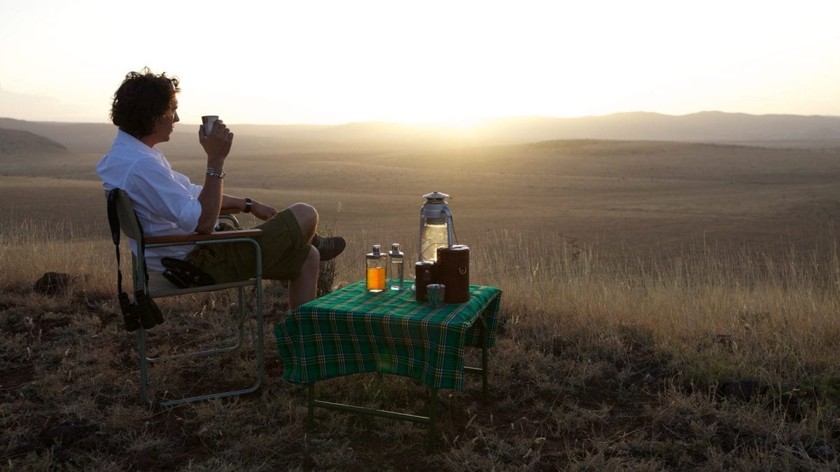 Drinks at sunset Lewa Safari Camp