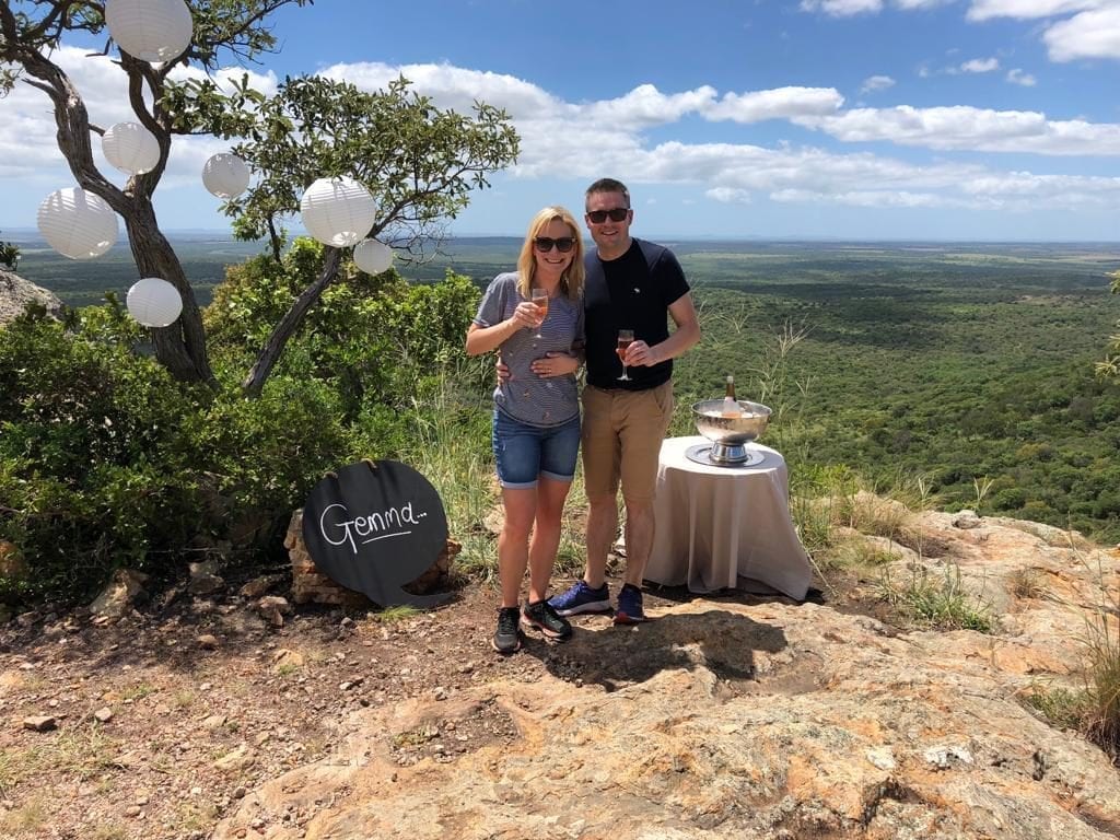 Gemma and Bens Engagement at Phinda Mountain Lodge
