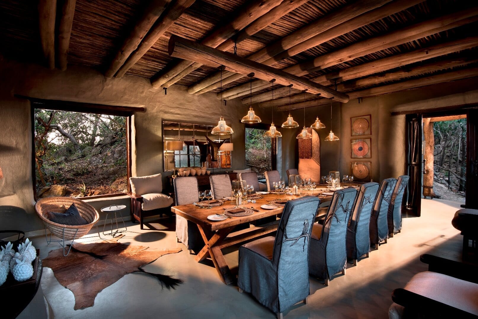 Guest Dining Area at Phinda Rock Lodge