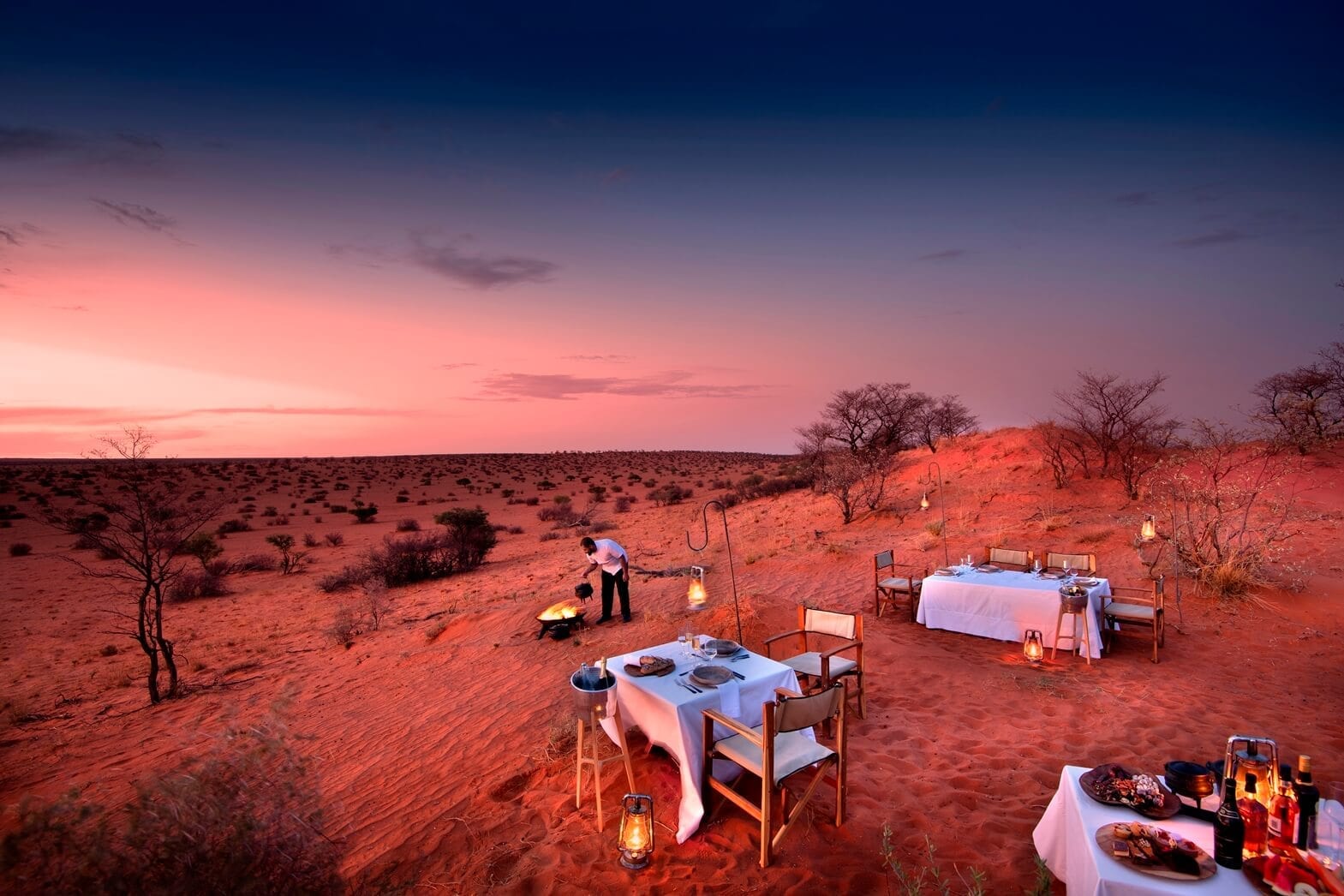Malori Camp Outdoor Dining - Tswalu Kalahari