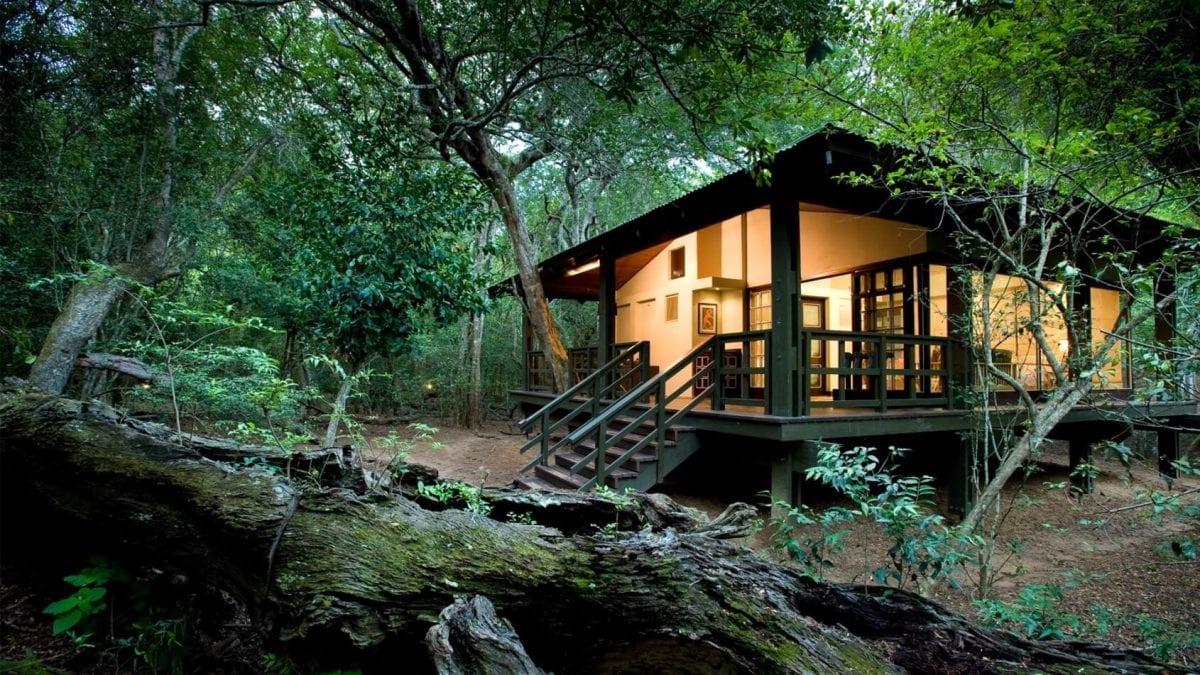 Outiside view of a room at Phinda Forest