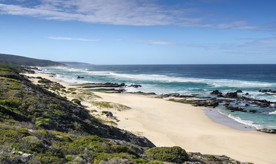 Prisitine beach areas in the De Hoop Nature Reserve