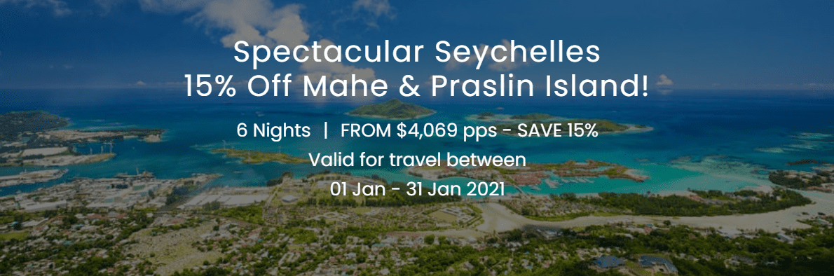 Seychelles Special 15 Percent Off