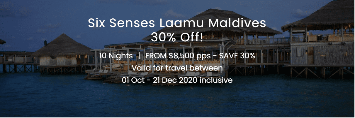 Six Senses Laamu Maldives Special Offer