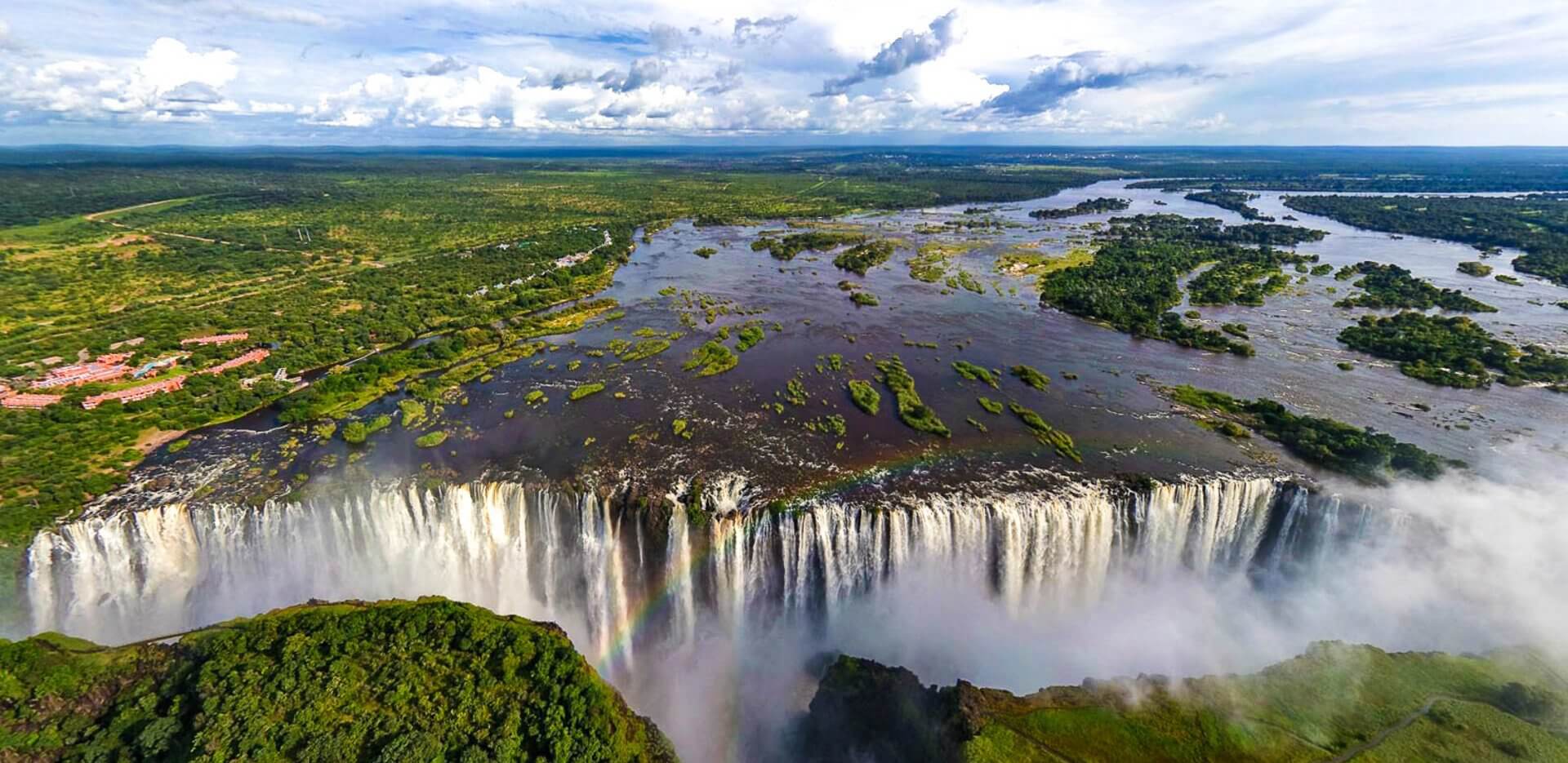 Accessing the Victoria Falls from the Zambia side