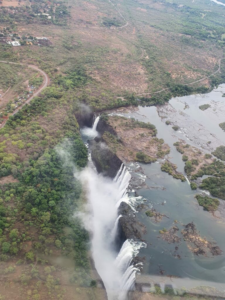 Victoria Falls Zimbabwe from the Sky - Amy Goldring